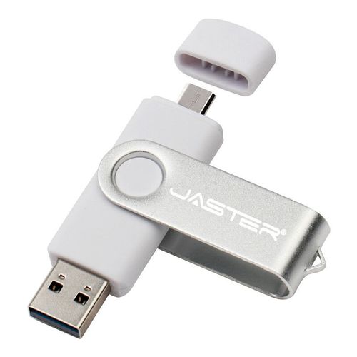 JASTER-Cl USB 2.0 OTG pour smartphone,tablette,PC,4 Go,8 Go,16 Go,32 Go,64 Go,interface micro procureur,capacit relle - Type WHITE-16 GO