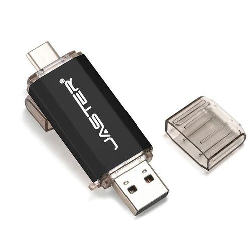 JASTER-Cl USB OTG de type C,cl USB 128,cl USB pour stockage iss de type C,2.0 Go,64 Go,32 Go,16 Go - Type Black-16 GO