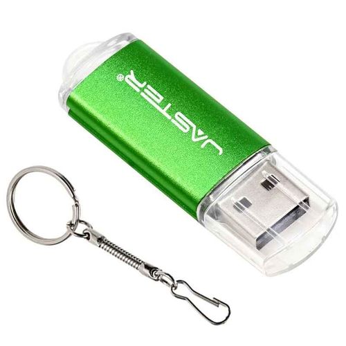 JASTER-Cls USB 2.0 en plastique pour ordinateur portable,cl USB professionnelle,porte-cls gratuit,cl USB noire- Green-4 GO-A