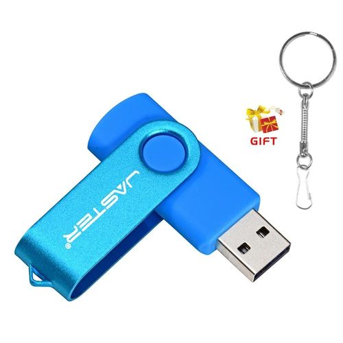 JASTER-Cls USB 2.0 en plastique pour ordinateur portable,cl USB professionnelle,porte-cls gratuit,cl USB - Sky blue-4 GO-B