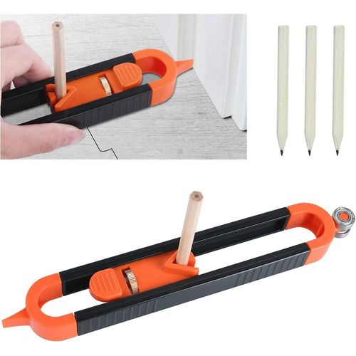 Jauge De Contour De Rgle De Traage De Profil Avec Serrure - Outil De Duplication De Travail Du Bois