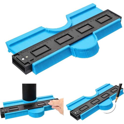 Jauge De Contour Verrouillable, Outil De Marquage De Profil, Instrument Irrgulier De 25 Cm, Duplicateur De Contour, Rgle De Mesure En Plastique Pour La Mesure Des Carreaux Et Du Stratifi