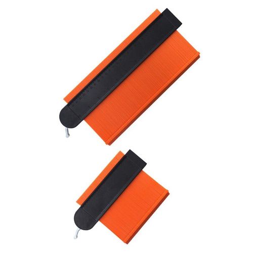 Jauge De Profil 5 Pouces Et 10 Pouces largir Le Contour Duplications Jauge Outil De Mesure Pour Bricolage Modles De Travail Du Bois (Orange)