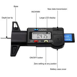 Jauge De Profondeur De Bande De Roulement De Pneu Jauge De Profondeur