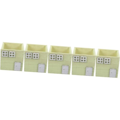 Jaune 5 Pices Pot De Fleurs En Bois Jardiniere Terrasse Pots Pour Plantes D'intrieur Soucoupes Vgtales Pour L'extrieur Jardinires Carres Pots De Fleurs Pour Plantes D'intrieur