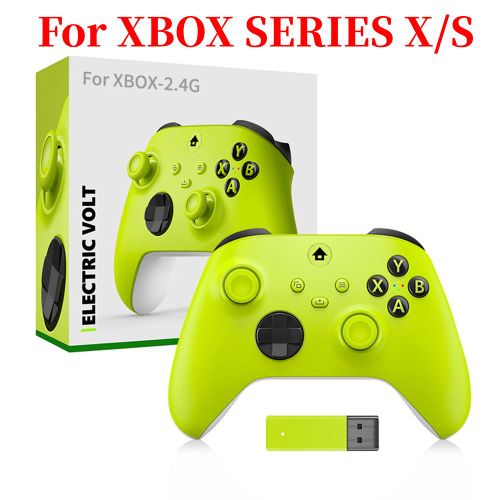 Jaune A - Manette De Jeu Sans Fil Avec Rcepteur Pc, Manette De Jeu, Graphite G, Windows 7, Windows 8, Windows 10, Touristo-Vibration, Xbox Series X, S