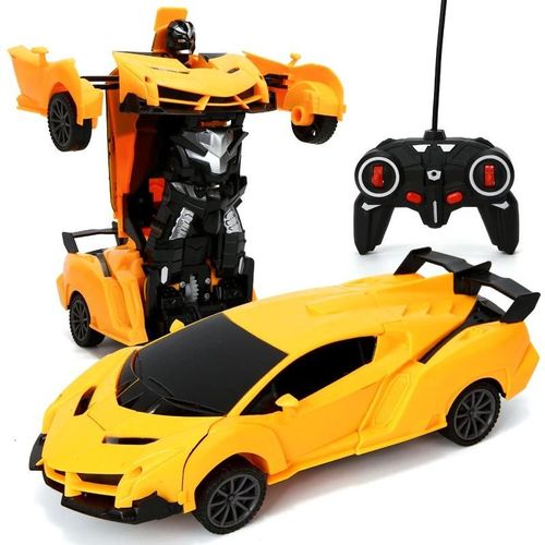 Jaune - Nouveau jouet de voiture RC 2 en 1, Robots de Transformation, Voiture de conduite, Vhicule de sport, Modles de voitures tlcommandes, Voiture RC, Jouet cadeau pour garons