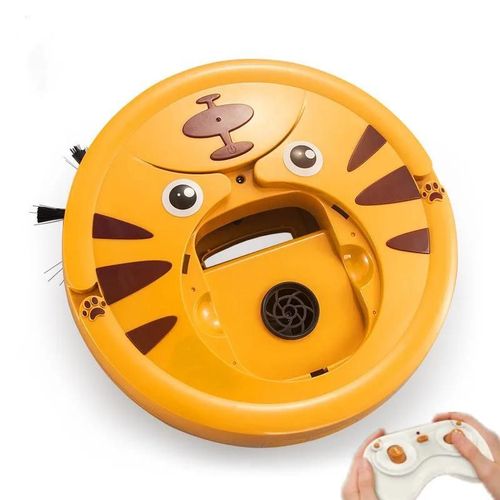 JAUNE - Robot de balayage intelligent 3 en 1 avec tlcommande, nettoyage automatique, Collision, direction, musique Cool, jouets lectriques RC