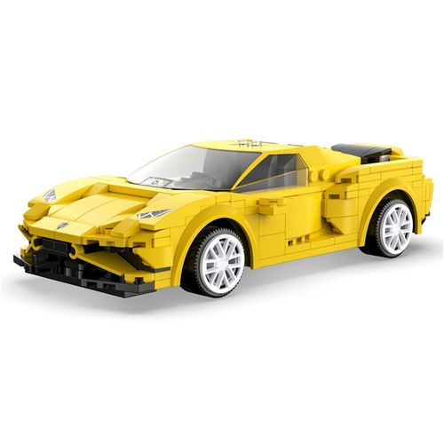Jaune - Voiture De Sport Rc En Blocs De Construction, Voiture De Course, Tlcommande, Programmation Par Application, Briques Techniques, Jouets Pour Enfants, Cadeaux Pour Enfants