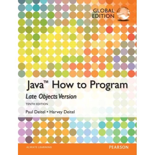 Java: How To Program (Late Objects), Global Edition (Paperback)   de Deitel, Harvey M., Deitel, Paul J.  Format Livre objet 