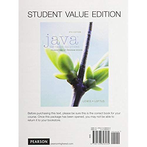Java Software Solutions, Student Value Edition Plus Myprogramminglab With Pearson Etext -- Access Card Package   de lewis john 