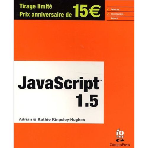 Javascript 1.5   de Kingsley-Hughes Adrian  Format Broch 