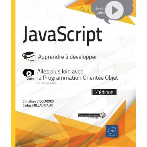 Javascript - Apprendre  Dvelopper   de Millauriaux Cdric  Format Beau livre 