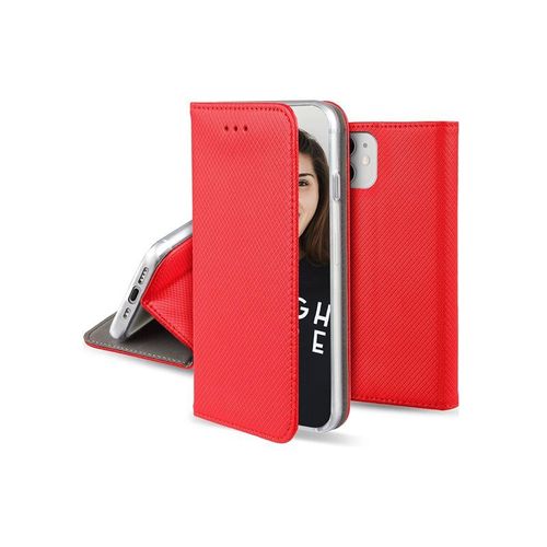 Jaym Colored Edition - tui  Rabat Pour Tlphone Portable - Magntique, Support - Faux Cuir Polyurthane - Rouge - Pour Samsung Galaxy S23+