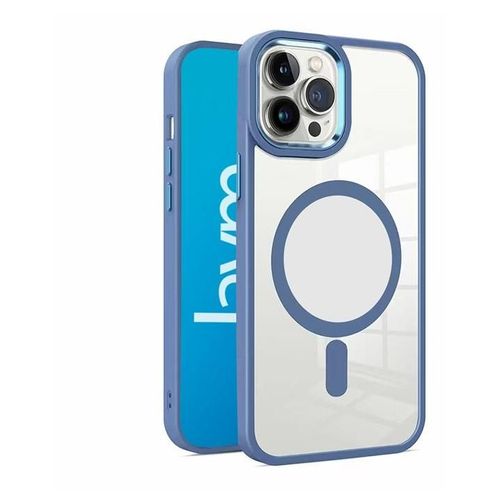 Jaym - Coque De Protection Pour Tlphone Portable - Compatibilit Avec Magsafe - Polyurthanne Thermoplastique (Tpu) - Bleu - Pour Apple Iphone 13, 14
