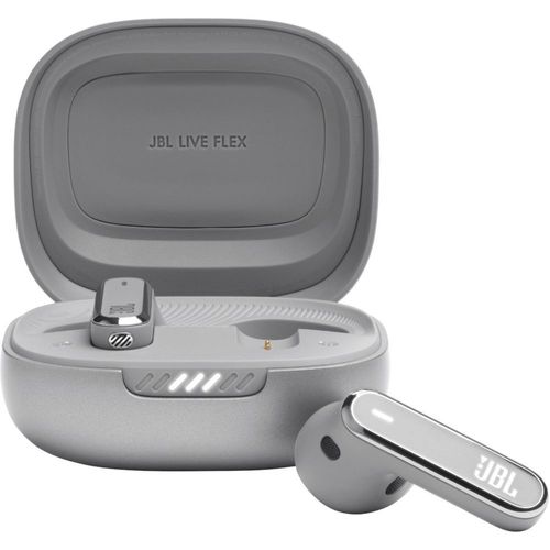 JBL Ecouteurs Sans fil True Wireless Live Flex avec rduction de bruit active - Argent