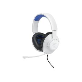 JBL Quantum 100P - Micro-casque - circum-aural - filaire - jack 3,5mm -  blanc