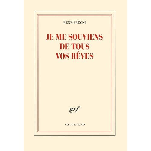 Je Me Souviens De Tous Vos Rves    Format Beau livre 