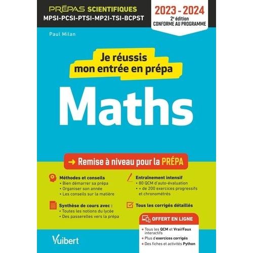 Je Russis Mon Entre En Prpa Maths - Mpsi-Pcsi-Ptsi-Mp2i-Tsi-Bcpst   de Milan Paul  Format Grand Format 