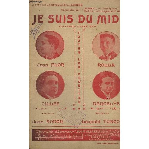 Je Suis Du Midi - Chant.   de TURCON LEOPOLD