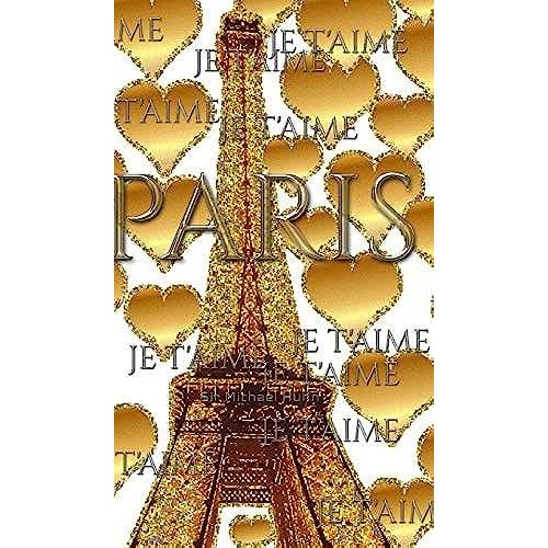 Je T'aime Gold Glitter Eiffel Tower Creative Blank Journal Sir Michael Designer Edition: Paris Gold Eiffel Tower Creative Blank Journal   de Michael Huhn  Format Reli 