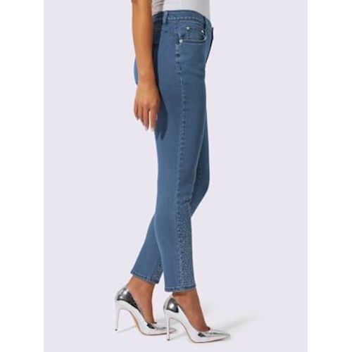 Jean 5 Poches Extensible - Creation L - Bleu Blanchi