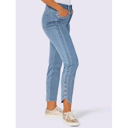 Jean 5 Poches Mlange De Lyocell Et De Viscose De Qualit - Creation L - Bleu Blanchi