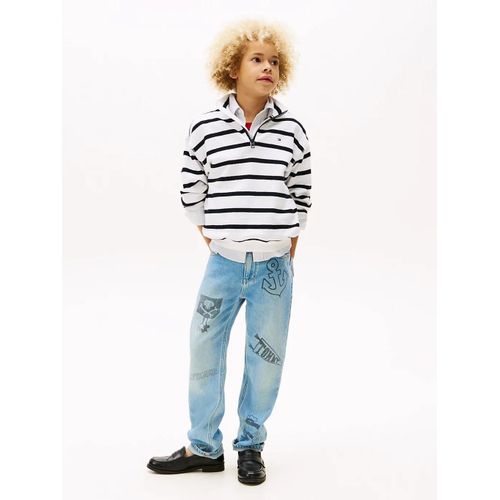 Jean Dcontract  Motif Skater Relaxed Fit Printed Jeans/Authredcastprint - 110 Cm