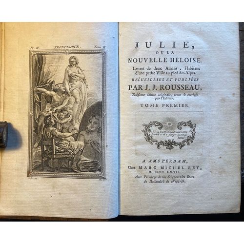 Jean-Jacques Rousseau,Oeuvre Complte T.4 ( La Nouvelle Hlose, Tome 1), Chez Marc Michel Rey, Amsterdam, 1772.   
