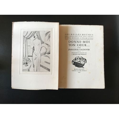 Jean-Louis Vaudoyer - Donne-Moi Ton C?ur .. - Frontispice Grav Par J. Buckland Wright - dition Originale : Un Des 400 Sur Vlin Anglais (No 289) - 31 Mars 1931   