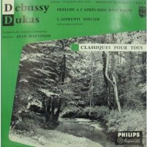 Jean Martinon/Lamoureux Prlude  L'aprs-Midi D'un Faune Debussy Dukas Lp Philips - 