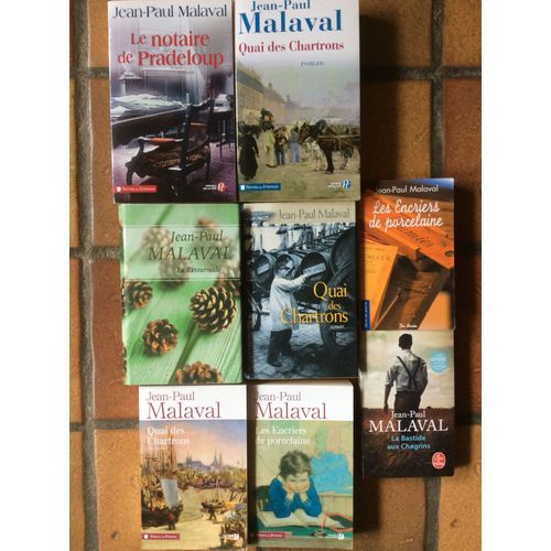 Jean Paul Malaval-Lot De 8 Livres   de Jean Paul Malaval 