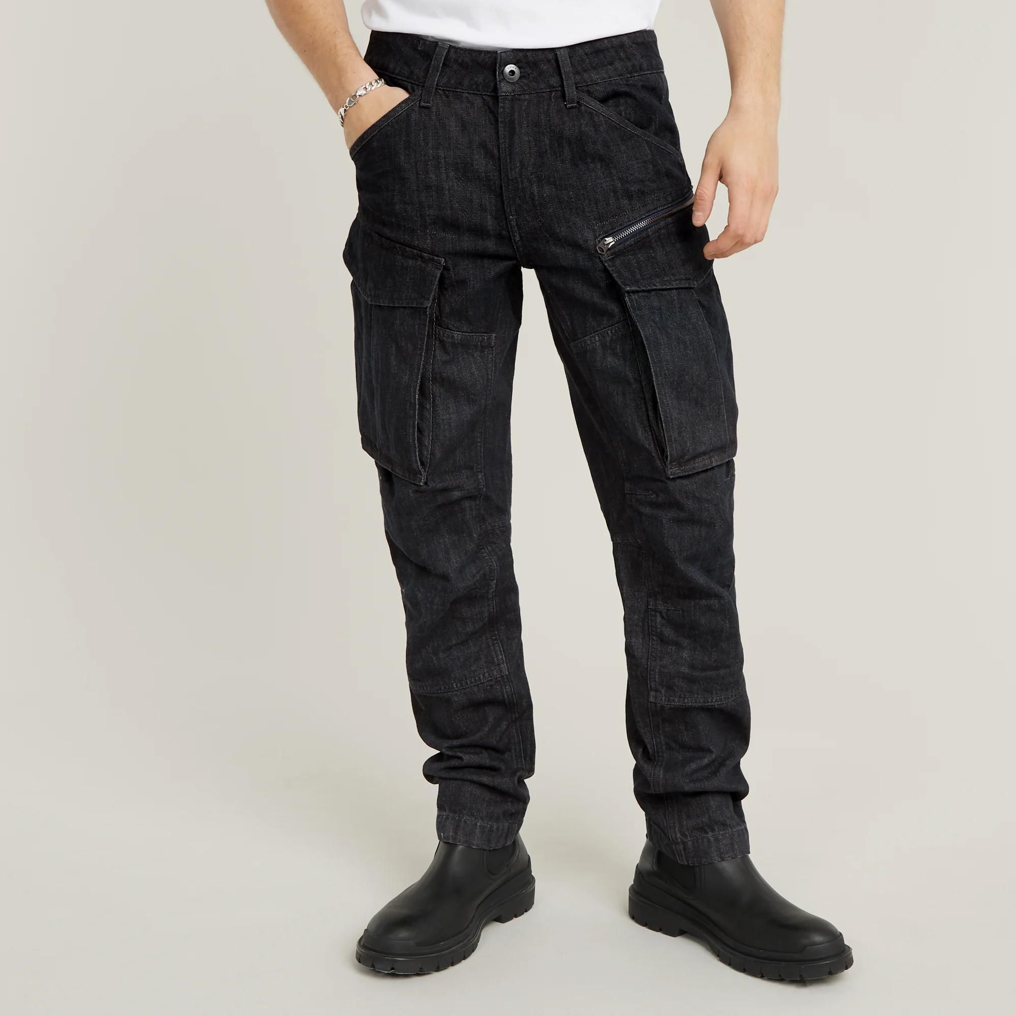 Jean Rovic Zip 3d Regular Tapered Denim - Noir - Hommes