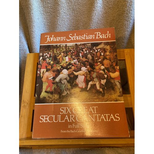 Jean-Sbastien Bach 6 Cantates Profanes Partition D'orchestre ditions Dover