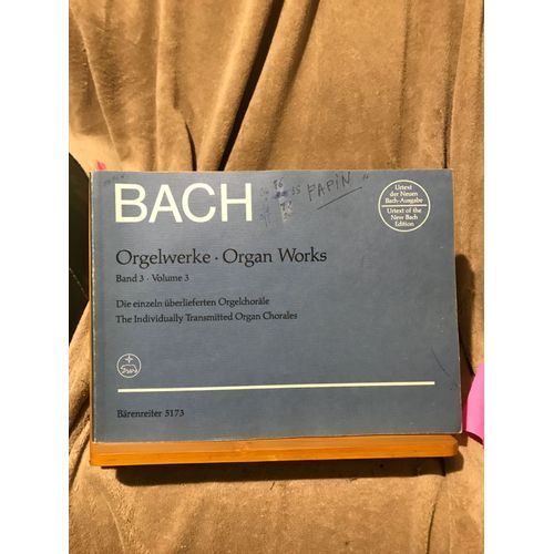 Jean-Sbastien Bach Oeuvre Pour Orgue Volume 3 Partition dition Barenreiter
