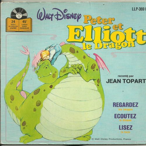 Jean Topart, Maurice Baquet, Beatrice Delfe, Morvan Salez : Walt Disney Peter Et Elliott Le Dragon (Livre Disque) - 