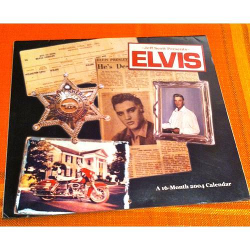 Jeff Scott Presents Elvis Calendar 2004 Uns Import