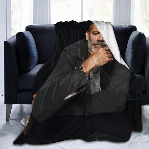 Jeffrey Dean Morgan Couverture En Peluche Douce Et Confortable Pour Canape-Lit, Bureau, Voiture, Coussin De Lit, Camping, Grande Taille, Lavable En Machine Ou A La Main, Pour Toutes Les