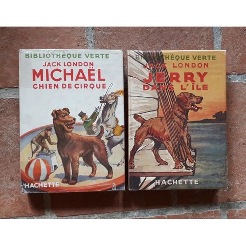 Jerry Dans L'ile + Michael Chien De Cirque   de Jack London  Format Cartonn 