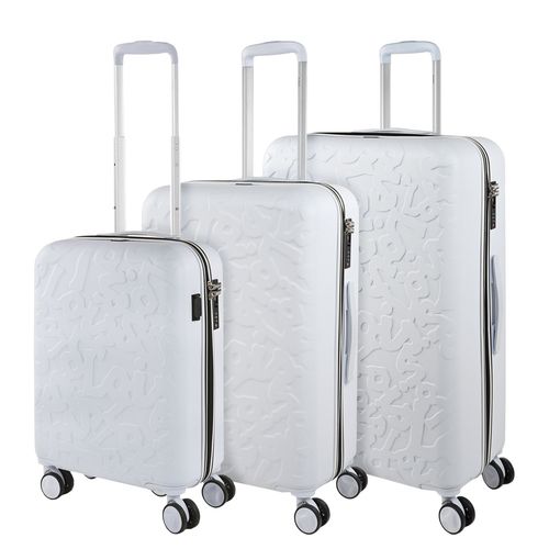 Jeu 3 Sacs De Voyage Rigides Avec 4 Roues Abs. Port Usb Pratiques Confortables Et Lgres. Serrure Tsa. Tailles: Small Cab, Medium And Large. Grande Qualit 171100