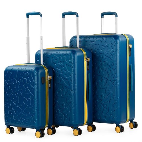 Jeu 3 Sacs De Voyage Rigides Avec 4 Roues Abs. Port Usb Pratiques Confortables Et Lgres. Serrure Tsa. Tailles: Small Cab, Medium And Large. Grande Qualit 171100