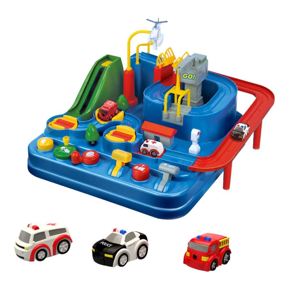 Enfants Voiture Aventure Jouet Puzzle Piste Voiture Parent-enfant Jouets  Interactifs Cadeau