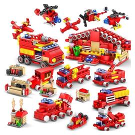 Wewoo - Jeu construction DIY 16 en 1 ensembles de blocs de de caserne de  pompiers Compatible City Firefighter Éducatifs Briques de jouets, tranche  d'âge: 6 ans ci-dessus - Briques et blocs 