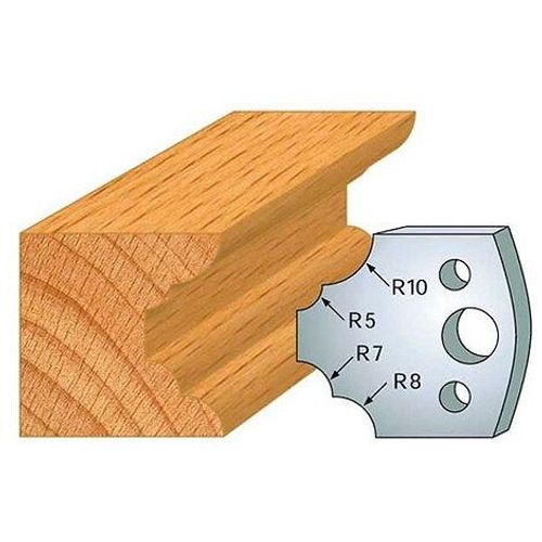 Jeu De 2 Fers Profils Acier Ht. 40 Mm N022 1/4 De Rond Multiple - 800.022 - Leman