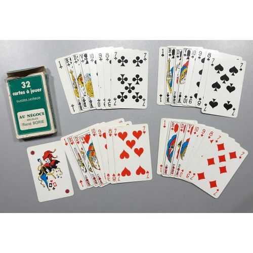 Jeu De 32 Cartes Publicitaire Au Negoce Meubles Ren Borie 15200 Mauriac