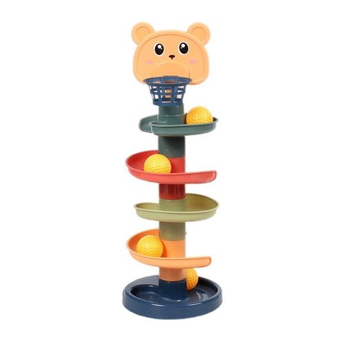 Jeu De Billes  Empiler Montessori Pour Bb, Jouet Interactif, Avec Panier, Assemblage Facile, Sensoriel