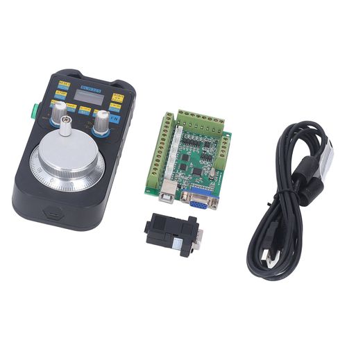 Jeu De Cartes Adaptateur D'interface Cnc, 14 Ports De Sortie Avec ContrôLeur Mpg En Alliage D'aluminium Pour Mach3 12-24v