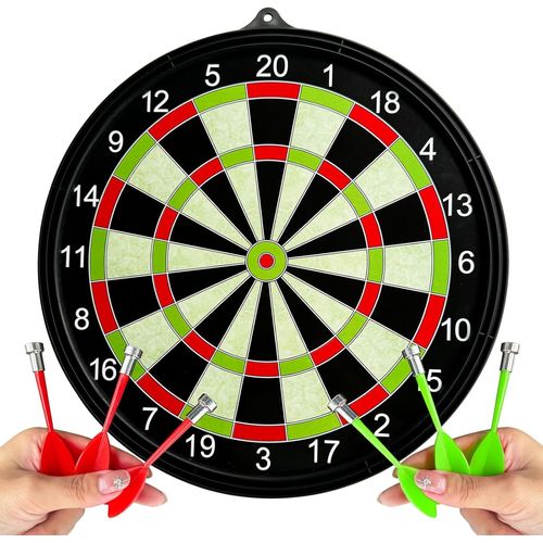 Jeu de cibles de flchettes magntiques double face avec flchettes, anneau  chiffres professionnels, jeu de flchettes avec outil de flchettes, support mural
