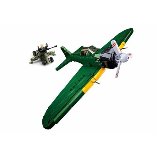 Jeu De Construction Brique Emboitable Sluban Wwii Chasseur Bombardier A6m Zero Arme M38-B1108 Soldat Articule 413334