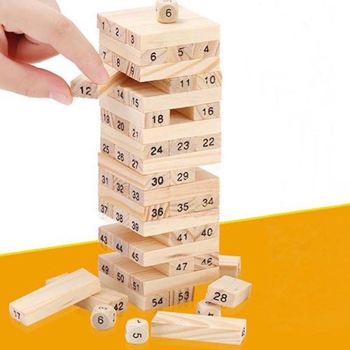 Jeu De Construction Jenga Numrique En Bois Pour Enfants, Jeu De Cerveau, Mode, Divertissement, Jouets D'Interaction Intelligents
